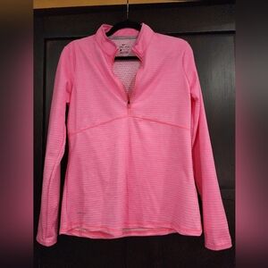 Nike Pink Dri-Fit Medium Half Zip Long Sleeve Shirt